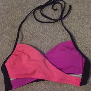 Pink and Purple Bikini Top